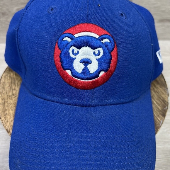 New Era 39thirty Chicago Cubs Alt Logo Blue Hat Cap Flexfit MLB Authentics M/L - Picture 12 of 12